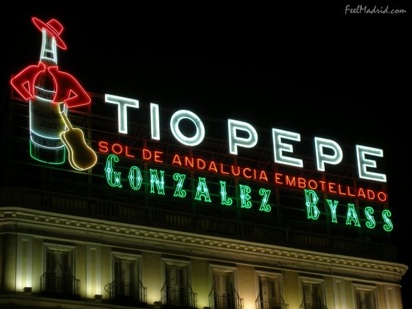 Tio Pepe Sign - Puerta del Sol