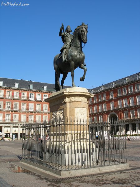 Estatua ecuestre Felipe III Madrid