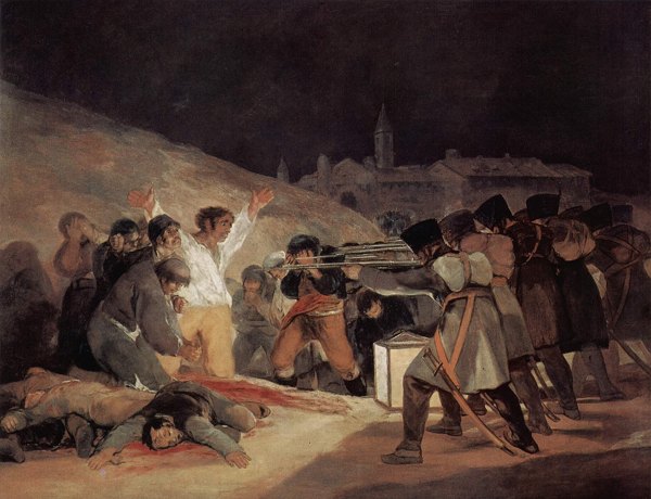 El tres de Mayo de 1808 en Madrid Goya