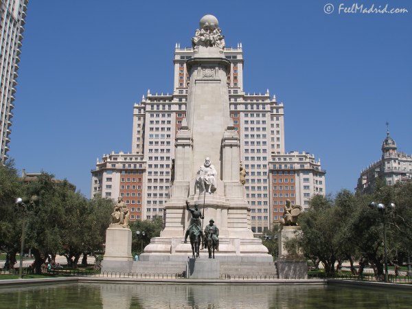 Cervantes Monument Plaza de España